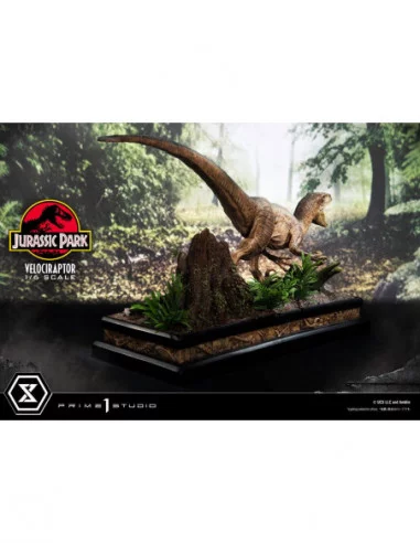Jurassic Park Estatua Legacy Museum Collection 1/6 Velociraptor Attack 38 cm