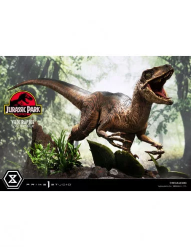 Jurassic Park Estatua Legacy Museum Collection 1/6 Velociraptor Attack 38 cm