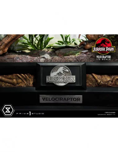 Jurassic Park Estatua Legacy Museum Collection 1/6 Velociraptor Attack 38 cm