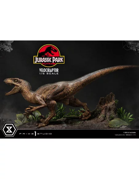Jurassic Park Estatua Legacy Museum Collection 1/6 Velociraptor Attack 38 cm