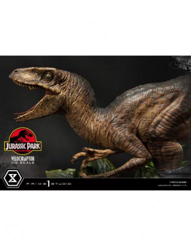 Jurassic Park Estatua Legacy Museum Collection 1/6 Velociraptor Attack 38 cm