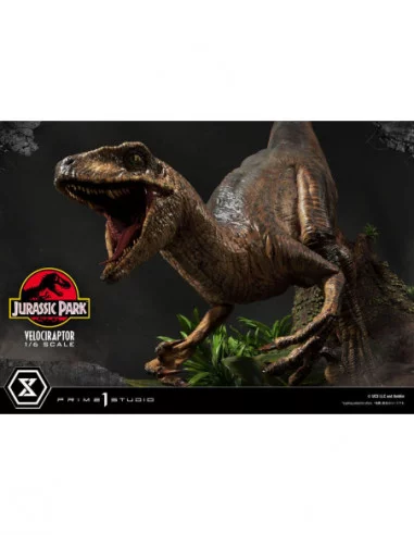 Jurassic Park Estatua Legacy Museum Collection 1/6 Velociraptor Attack 38 cm