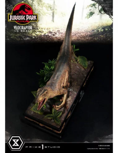 Jurassic Park Estatua Legacy Museum Collection 1/6 Velociraptor Attack 38 cm
