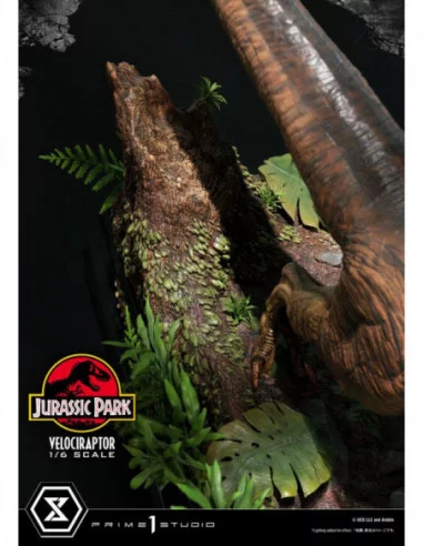 Jurassic Park Estatua Legacy Museum Collection 1/6 Velociraptor Attack 38 cm