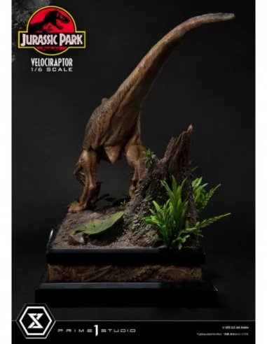 Jurassic Park Estatua Legacy Museum Collection 1/6 Velociraptor Attack 38 cm