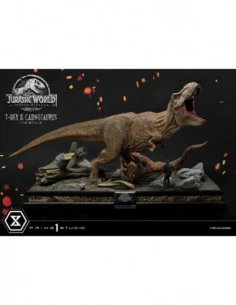 Jurassic World: Fallen Kingdom Estatua 1/15 T-Rex & Carnotaurus 90 cm