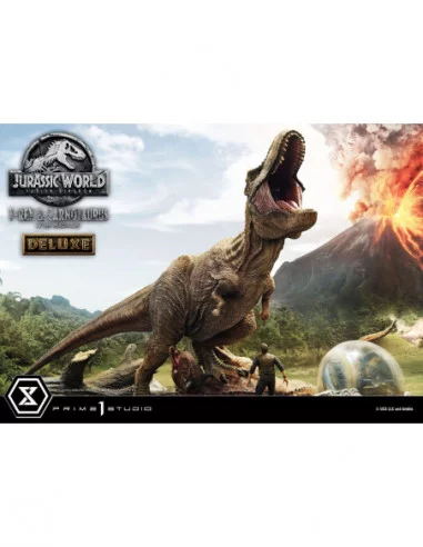 Jurassic World Fallen Kingdom Estatua 115 T-Rex Carnotaurus Deluxe Version 90 cm