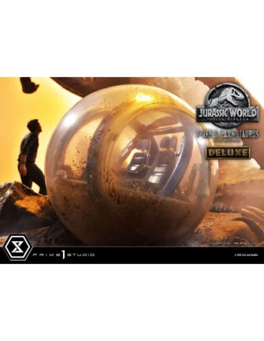 Jurassic World Fallen Kingdom Estatua 115 T-Rex Carnotaurus Deluxe Version 90 cm