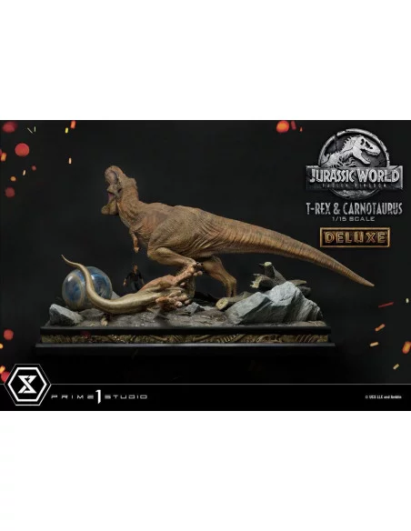 Jurassic World Fallen Kingdom Estatua 115 T-Rex Carnotaurus Deluxe Version 90 cm Jurassic World Fallen Kingdom Estatua 115 T-Rex Carnotaurus Deluxe Version 90 cm