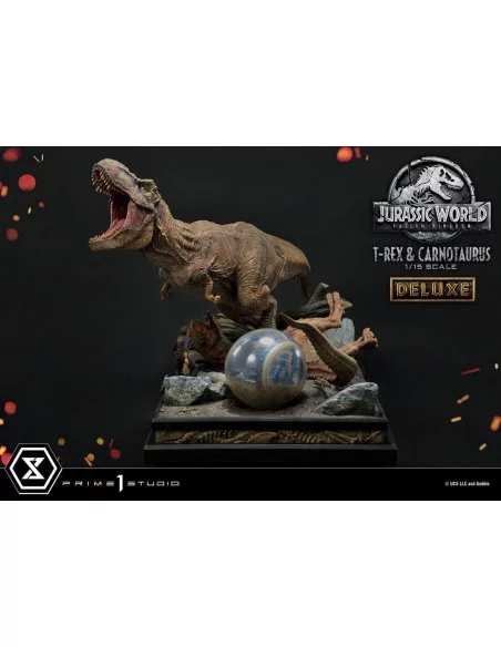 Jurassic World Fallen Kingdom Estatua 115 T-Rex Carnotaurus Deluxe Version 90 cm Jurassic World Fallen Kingdom Estatua 115 T-Rex Carnotaurus Deluxe Version 90 cm