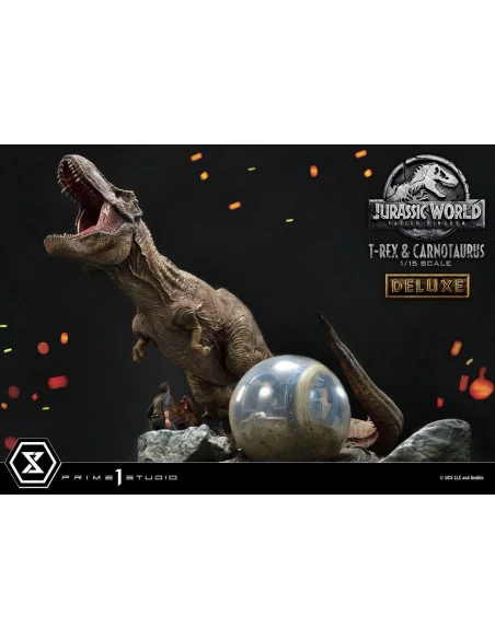 Jurassic World Fallen Kingdom Estatua 115 T-Rex Carnotaurus Deluxe Version 90 cm Jurassic World Fallen Kingdom Estatua 115 T-Rex Carnotaurus Deluxe Version 90 cm