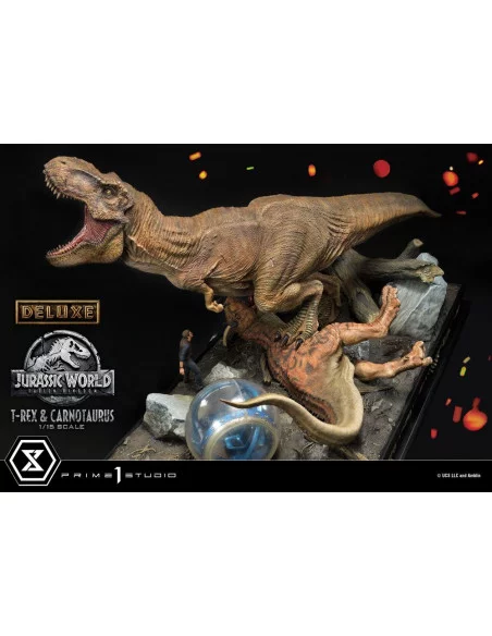 Jurassic World Fallen Kingdom Estatua 115 T-Rex Carnotaurus Deluxe Version 90 cm Jurassic World Fallen Kingdom Estatua 115 T-Rex Carnotaurus Deluxe Version 90 cm