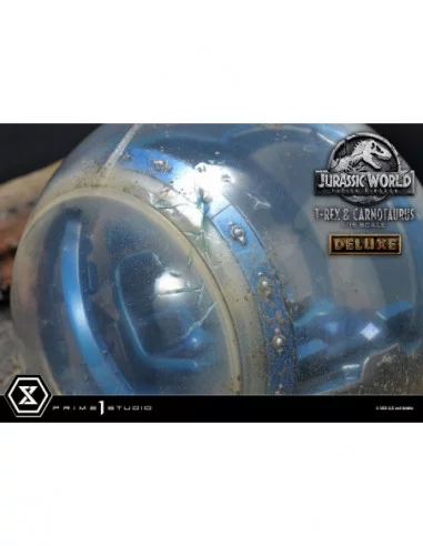 Jurassic World Fallen Kingdom Estatua 115 T-Rex Carnotaurus Deluxe Version 90 cm