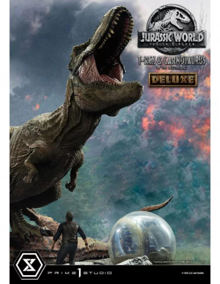 Jurassic World Fallen Kingdom Estatua 115 T-Rex Carnotaurus Deluxe Version 90 cm Jurassic World Fallen Kingdom Estatua 115 T-Rex Carnotaurus Deluxe Version 90 cm