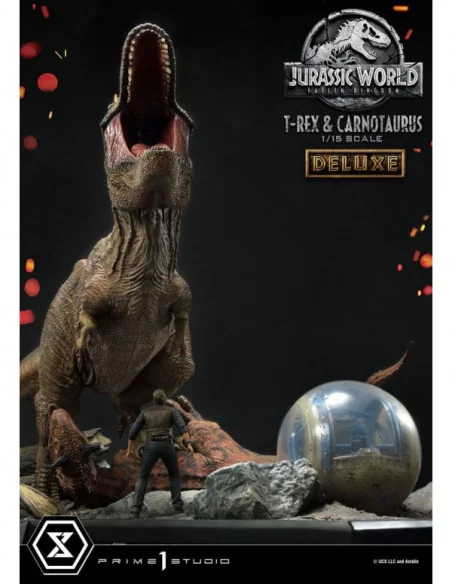 Jurassic World Fallen Kingdom Estatua 115 T-Rex Carnotaurus Deluxe Version 90 cm Jurassic World Fallen Kingdom Estatua 115 T-Rex Carnotaurus Deluxe Version 90 cm