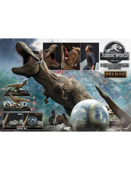 Jurassic World Fallen Kingdom Estatua 115 T-Rex Carnotaurus Deluxe Version 90 cm Jurassic World Fallen Kingdom Estatua 115 T-Rex Carnotaurus Deluxe Version 90 cm