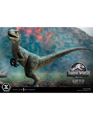 Jurassic World: Fallen Kingdom Estatua Prime Collectibles 1/2 Baby Blue 34 cm