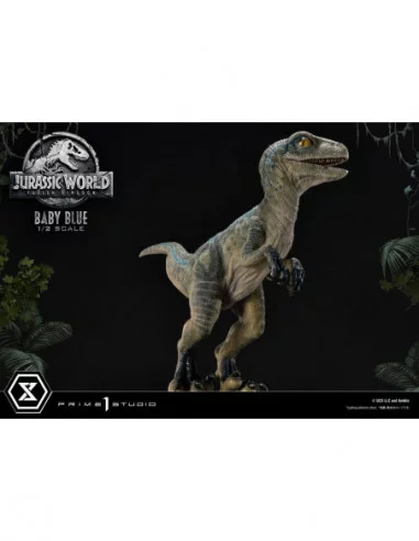 Jurassic World: Fallen Kingdom Estatua Prime Collectibles 1/2 Baby Blue 34 cm
