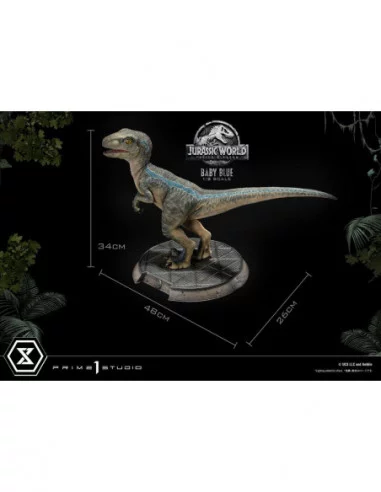 Jurassic World: Fallen Kingdom Estatua Prime Collectibles 1/2 Baby Blue 34 cm