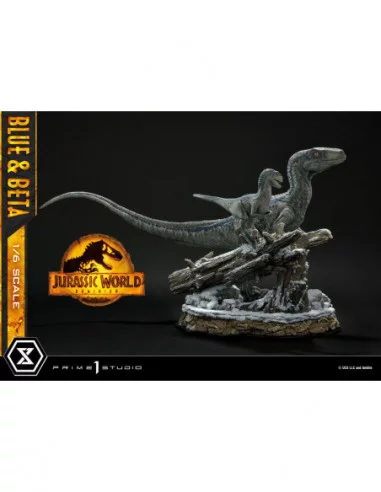 Jurassic World: Dominion Estatua Legacy Museum Collection 1/6 Blue & Beta Bonus Version 41 cm
