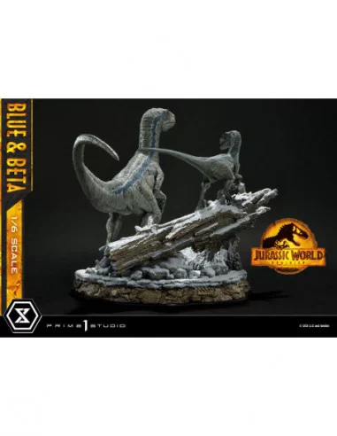 Jurassic World: Dominion Estatua Legacy Museum Collection 1/6 Blue & Beta Bonus Version 41 cm