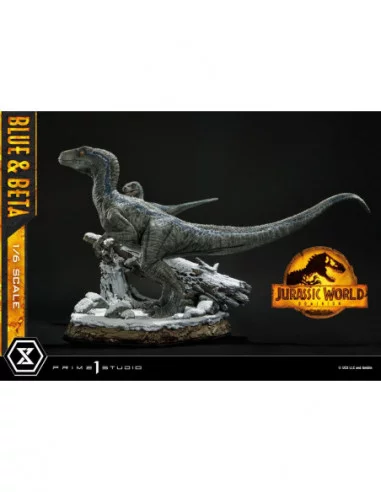 Jurassic World: Dominion Estatua Legacy Museum Collection 1/6 Blue & Beta Bonus Version 41 cm