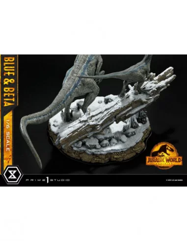 Jurassic World: Dominion Estatua Legacy Museum Collection 1/6 Blue & Beta Bonus Version 41 cm