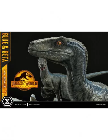 Jurassic World: Dominion Estatua Legacy Museum Collection 1/6 Blue & Beta Bonus Version 41 cm