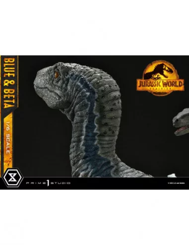 Jurassic World: Dominion Estatua Legacy Museum Collection 1/6 Blue & Beta Bonus Version 41 cm
