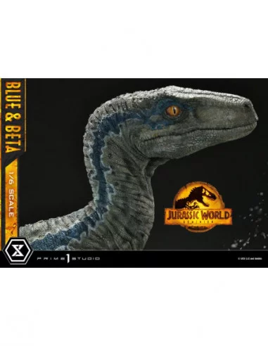 Jurassic World: Dominion Estatua Legacy Museum Collection 1/6 Blue & Beta Bonus Version 41 cm