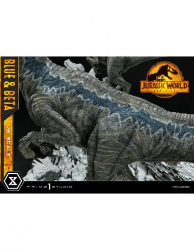 Jurassic World: Dominion Estatua Legacy Museum Collection 1/6 Blue & Beta Bonus Version 41 cm
