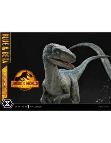 Jurassic World: Dominion Estatua Legacy Museum Collection 1/6 Blue & Beta Bonus Version 41 cm