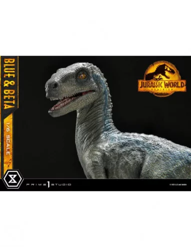 Jurassic World: Dominion Estatua Legacy Museum Collection 1/6 Blue & Beta Bonus Version 41 cm