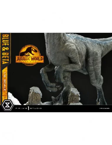 Jurassic World: Dominion Estatua Legacy Museum Collection 1/6 Blue & Beta Bonus Version 41 cm