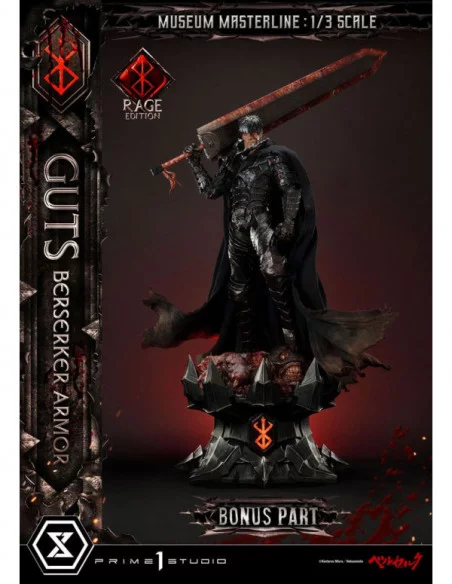Berserk Estatua Museum Masterline 1/3 Guts Berserker Armor Rage Edition Deluxe Bonus Version 121 cm