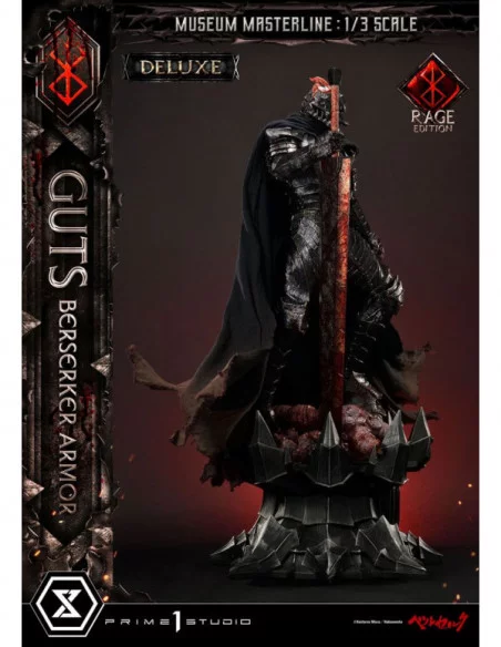 Berserk Estatua Museum Masterline 1/3 Guts Berserker Armor Rage Edition Deluxe Bonus Version 121 cm