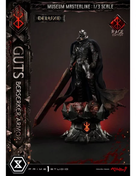 Berserk Estatua Museum Masterline 1/3 Guts Berserker Armor Rage Edition Deluxe Bonus Version 121 cm