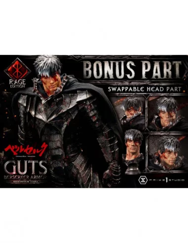 Berserk Estatua Museum Masterline 1/3 Guts Berserker Armor Rage Edition Deluxe Bonus Version 121 cm