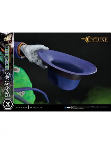DC Comics Estatua 1/3 The Joker Say Cheese Deluxe Bonus Version 99 cm