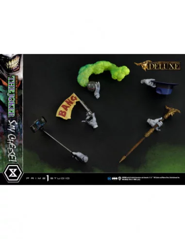 DC Comics Estatua 1/3 The Joker Say Cheese Deluxe Bonus Version 99 cm