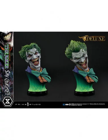 DC Comics Estatua 1/3 The Joker Say Cheese Deluxe Bonus Version 99 cm