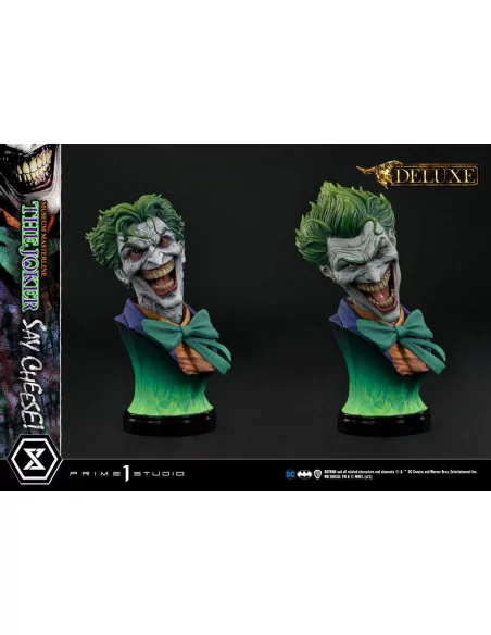 DC Comics Estatua 1/3 The Joker Say Cheese Deluxe Bonus Version 99 cm