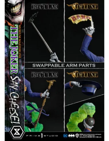 DC Comics Estatua 1/3 The Joker Say Cheese Deluxe Bonus Version 99 cm