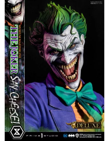 DC Comics Estatua 1/3 The Joker Say Cheese Deluxe Bonus Version 99 cm