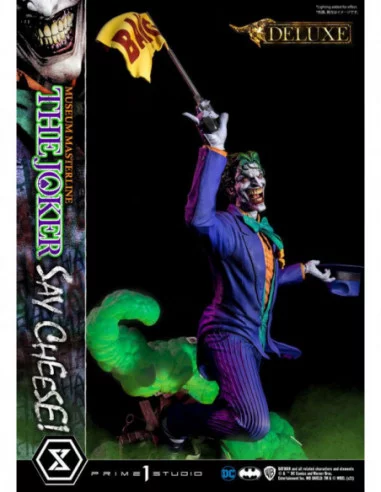 DC Comics Estatua 1/3 The Joker Say Cheese Deluxe Bonus Version 99 cm