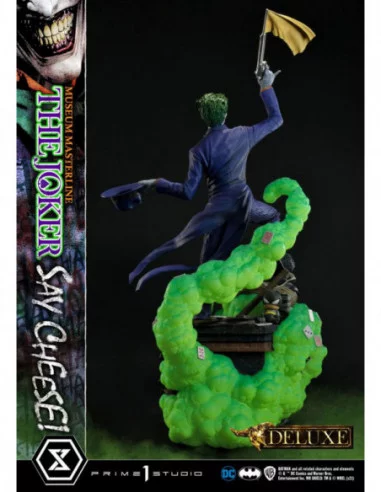 DC Comics Estatua 1/3 The Joker Say Cheese Deluxe Bonus Version 99 cm