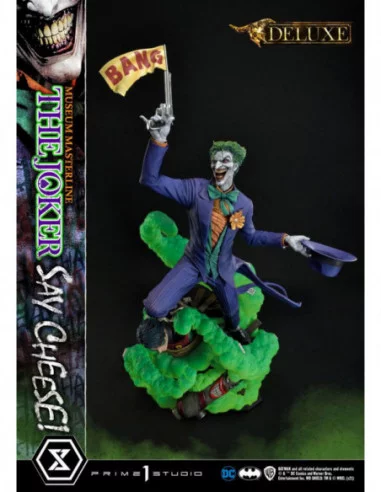 DC Comics Estatua 1/3 The Joker Say Cheese Deluxe Bonus Version 99 cm