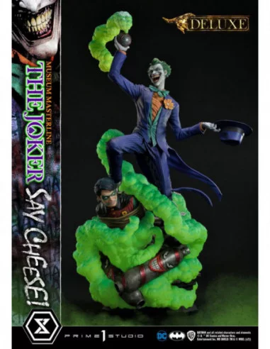 DC Comics Estatua 1/3 The Joker Say Cheese Deluxe Bonus Version 99 cm