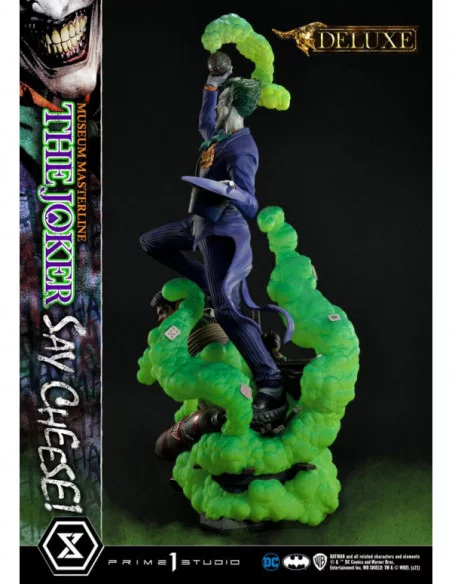 DC Comics Estatua 1/3 The Joker Say Cheese Deluxe Bonus Version 99 cm