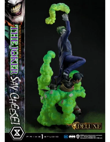 DC Comics Estatua 1/3 The Joker Say Cheese Deluxe Bonus Version 99 cm